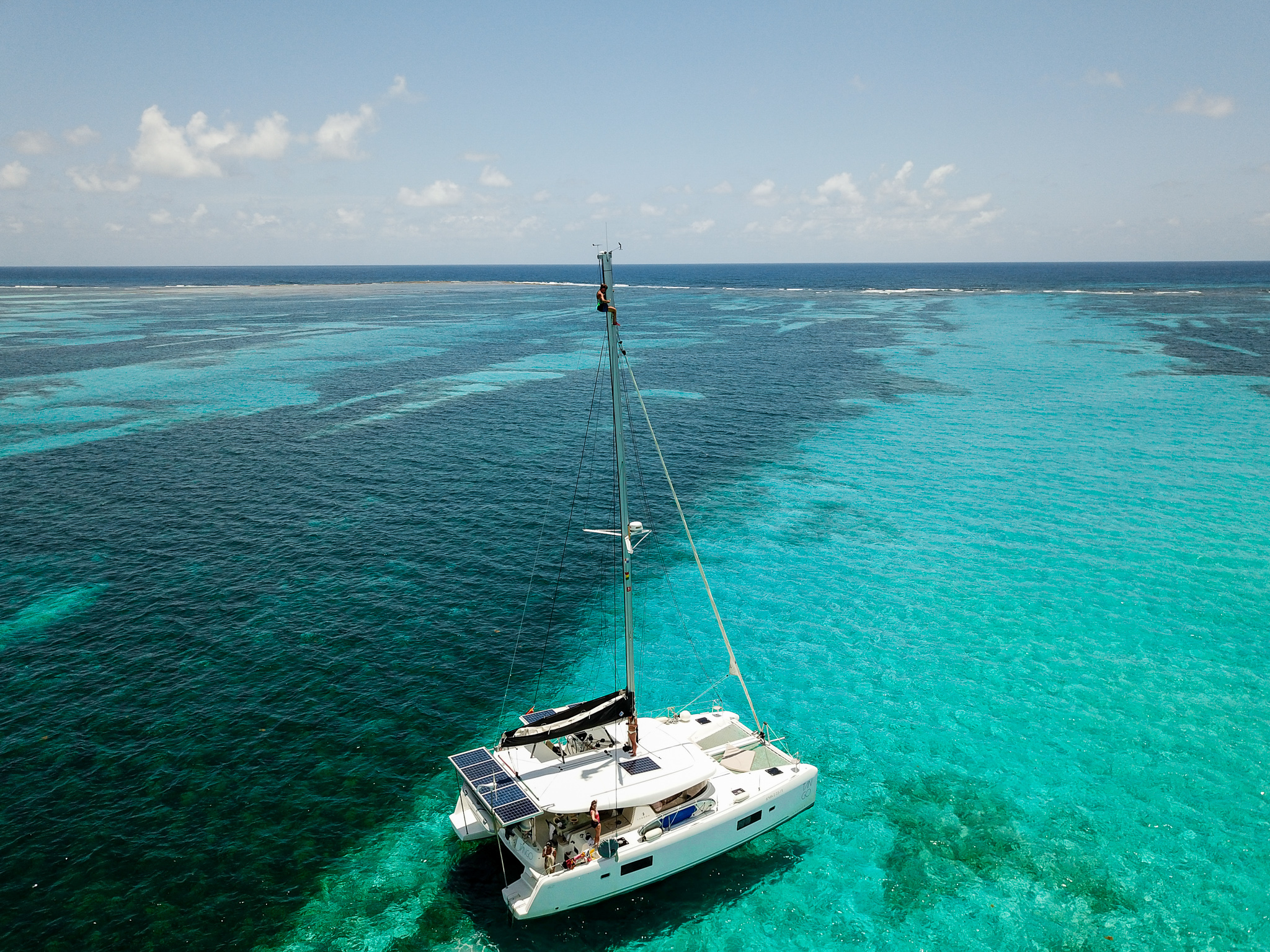 Mar cristalino Caribe Panameño